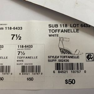 Wedge Sandal white w/ beige strap